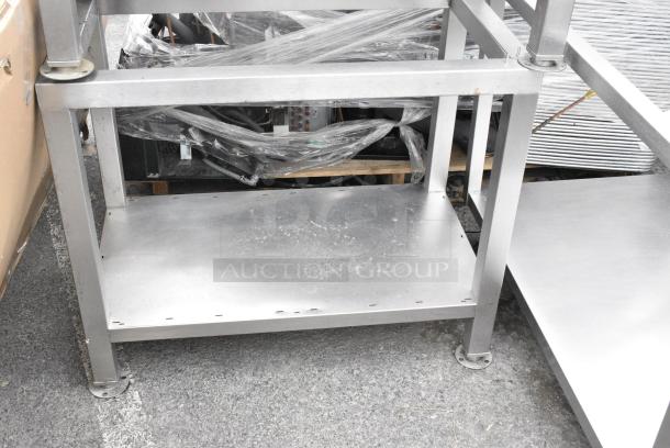 2 Metal Equipment Stand w/ Under Shelf. 2 Times Your Bid! - Image 5 of 5