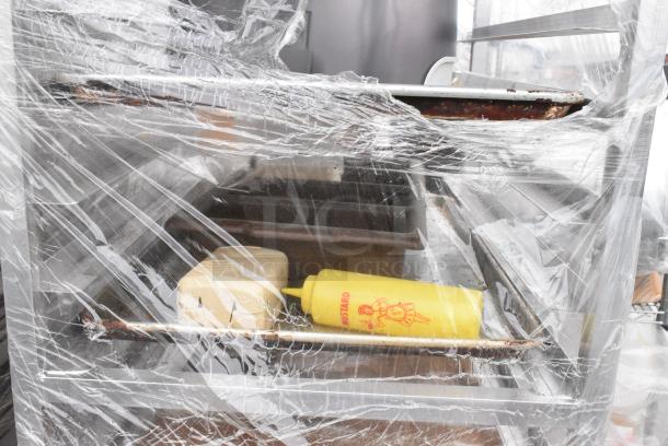 Metal Commercial Pan Transport Rack on Commercial Casters w/ Contents. - Image 5 of 9