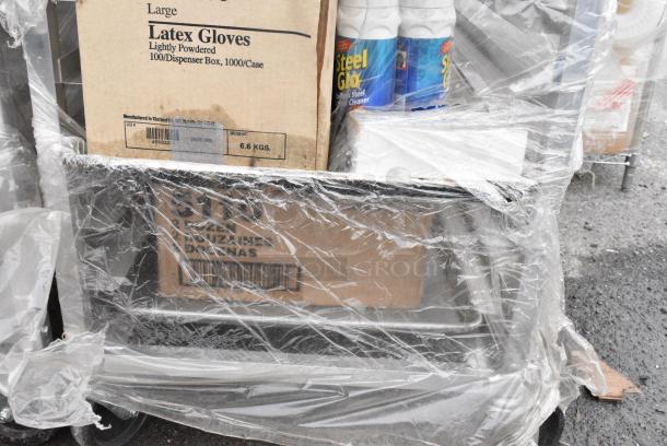 Metal Commercial Pan Transport Rack on Commercial Casters w/ Contents. - Image 8 of 9