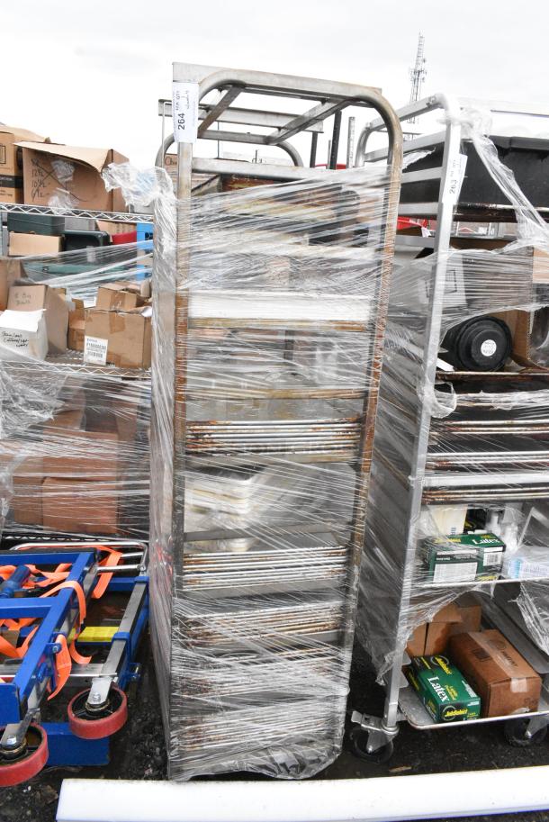 Metal Commercial Pan Transport Rack on Commercial Casters w/ Contents Including Metal Baking Pans. - Image 3 of 6
