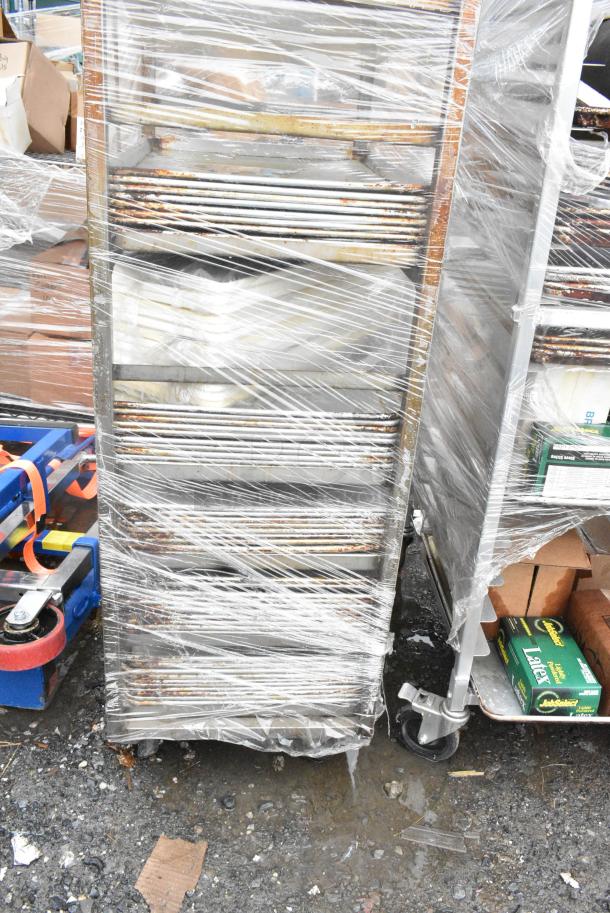 Metal Commercial Pan Transport Rack on Commercial Casters w/ Contents Including Metal Baking Pans. - Image 5 of 6