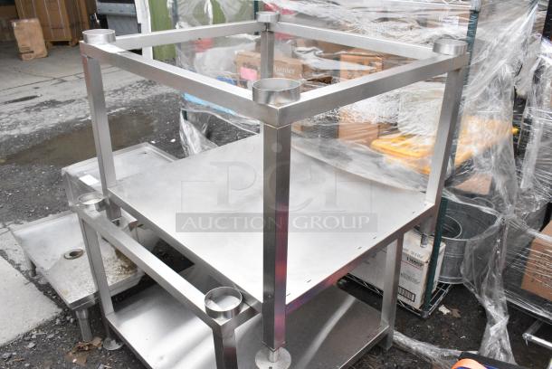 2 Metal Equipment Stand w/ Under Shelf. 2 Times Your Bid! - Image 3 of 6