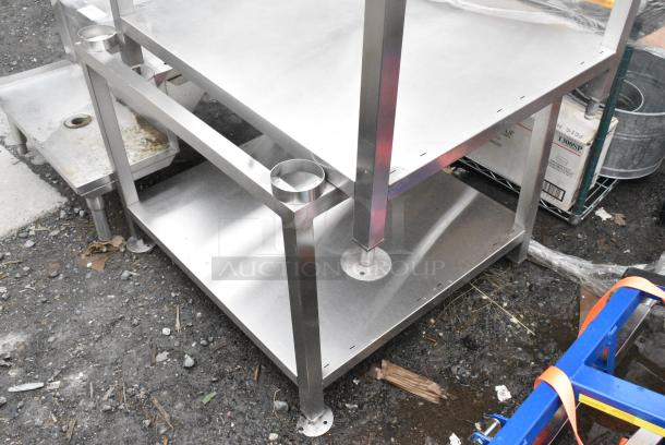 2 Metal Equipment Stand w/ Under Shelf. 2 Times Your Bid! - Image 4 of 6