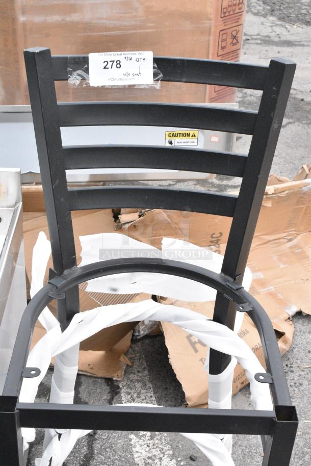 BRAND NEW SCRATCH AND DENT! Black Metal Bar Height Chair Frame. - Image 3 of 5