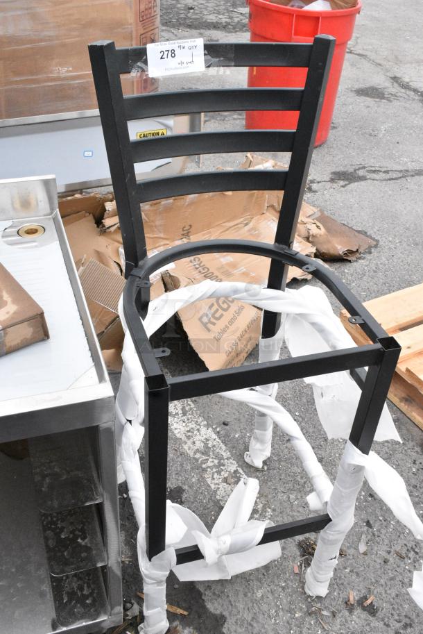 BRAND NEW SCRATCH AND DENT! Black Metal Bar Height Chair Frame. - Image 5 of 5