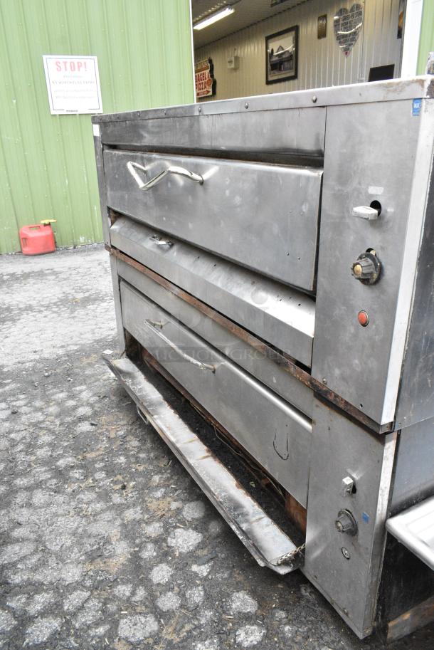 2 Montague 25P-2 Stainless Steel Commercial Natural Gas Powered Single Deck Gas Powered Pizza Oven. 2 Times Your Bid! - Image 2 of 9