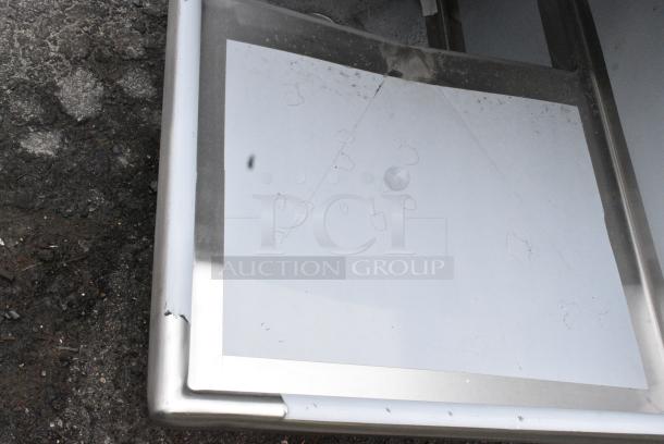 BRAND NEW SCRATCH AND DENT! Regency 600S32424224 16 Gauge Stainless Steel Three Compartment Commercial Sink with Galvanized Steel Legs and 2 Drainboards. No Legs. - Image 3 of 6