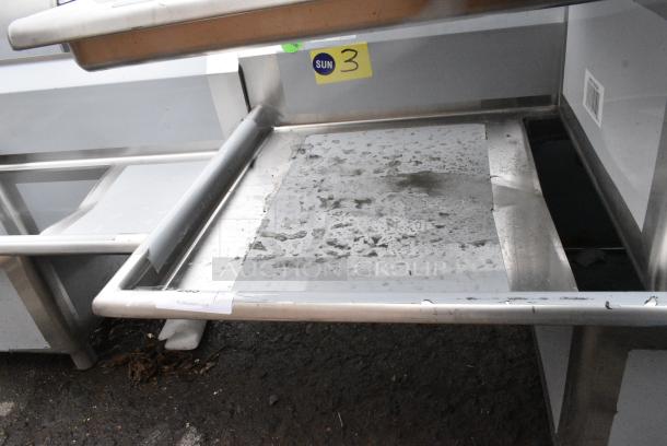 BRAND NEW SCRATCH AND DENT! Regency 600S32424224 16 Gauge Stainless Steel Three Compartment Commercial Sink with Galvanized Steel Legs and 2 Drainboards. No Legs. - Image 5 of 6
