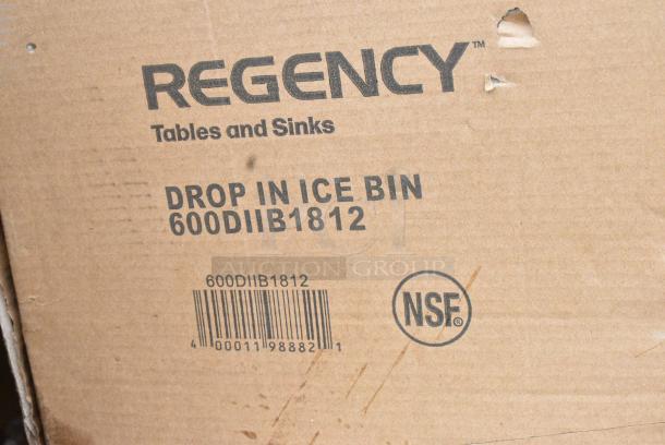 8 BRAND NEW SCRATCH AND DENT! Items Including 600DIIB1812 Regency 18" x 12" Stainless Steel Drop-In Ice Bin, 600SRT3048S Regency 30" x 48" 16-Gauge Type 304 Stainless Steel Sorting Table, 522SG3048 Steelton 30" x 48" 18-Gauge Stainless Steel Equipment Stand with Undershelf and Galvanized Legs, Chair. 8 Times Your Bid! May Be Missing Pieces. - Image 4 of 11
