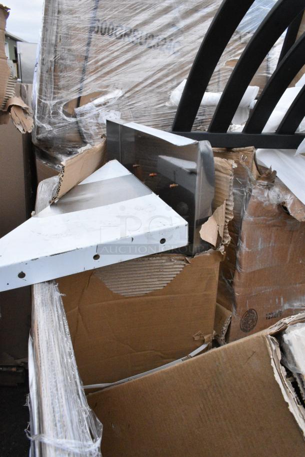 8 BRAND NEW SCRATCH AND DENT! Items Including 600DIIB1812 Regency 18" x 12" Stainless Steel Drop-In Ice Bin, 600SRT3048S Regency 30" x 48" 16-Gauge Type 304 Stainless Steel Sorting Table, 522SG3048 Steelton 30" x 48" 18-Gauge Stainless Steel Equipment Stand with Undershelf and Galvanized Legs, Chair. 8 Times Your Bid! May Be Missing Pieces. - Image 10 of 11