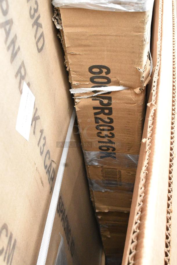 BRAND NEW SCRATCH AND DENT! Regency 600PR20316K 20 Pan End Load Stainless Steel Bun / Sheet Pan Rack - Unassembled. May Be Missing Pieces - Image 2 of 2