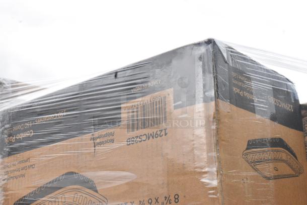 30 BRAND NEW SCRATCH AND DENT! Items Including 129MCS28B Choice 28 oz. Black Rectangular Microwavable Heavy Weight Container with Lid 8 3/4" x 6 1/4" x 1 3/4" - 150/Case, 50012W Choice 12 oz. White Poly Paper Hot Cup - 1000/Case, 130IC10BL UNPRINTED 10LB BLUE ICE BAGS 1000/CS, 500L1020B Choice Black Hot Paper Cup Travel Lid for 10-24 oz. Standard Cups and 8 oz. Squat Cups - 1000/Case, 500CC12HD 12 oz. Plastic Cold Cup - Designed for Use Without Lids - 1000/Case. 30 Times Your Bid! May Be Missing Pieces. - Image 5 of 18