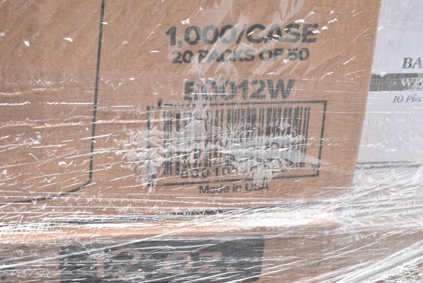 30 BRAND NEW SCRATCH AND DENT! Items Including 129MCS28B Choice 28 oz. Black Rectangular Microwavable Heavy Weight Container with Lid 8 3/4" x 6 1/4" x 1 3/4" - 150/Case, 50012W Choice 12 oz. White Poly Paper Hot Cup - 1000/Case, 130IC10BL UNPRINTED 10LB BLUE ICE BAGS 1000/CS, 500L1020B Choice Black Hot Paper Cup Travel Lid for 10-24 oz. Standard Cups and 8 oz. Squat Cups - 1000/Case, 500CC12HD 12 oz. Plastic Cold Cup - Designed for Use Without Lids - 1000/Case. 30 Times Your Bid! May Be Missing Pieces. - Image 6 of 18