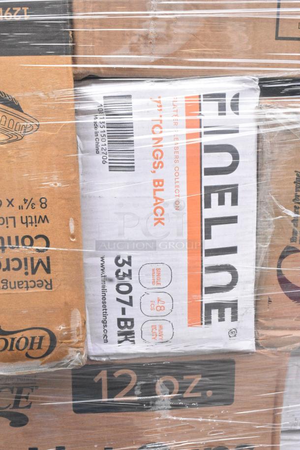 30 BRAND NEW SCRATCH AND DENT! Items Including 129MCS28B Choice 28 oz. Black Rectangular Microwavable Heavy Weight Container with Lid 8 3/4" x 6 1/4" x 1 3/4" - 150/Case, 50012W Choice 12 oz. White Poly Paper Hot Cup - 1000/Case, 130IC10BL UNPRINTED 10LB BLUE ICE BAGS 1000/CS, 500L1020B Choice Black Hot Paper Cup Travel Lid for 10-24 oz. Standard Cups and 8 oz. Squat Cups - 1000/Case, 500CC12HD 12 oz. Plastic Cold Cup - Designed for Use Without Lids - 1000/Case. 30 Times Your Bid! May Be Missing Pieces. - Image 18 of 18