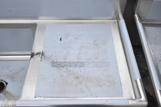 BRAND NEW SCRATCH AND DENT! Regency 600S32424224 Stainless Steel 3 Bay Sink w/ Dual Drain Boards. - Image 3 of 8