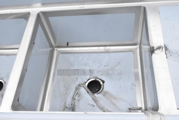 BRAND NEW SCRATCH AND DENT! Regency 600S32424224 Stainless Steel 3 Bay Sink w/ Dual Drain Boards. - Image 4 of 8