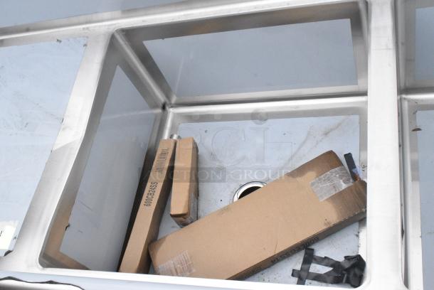 BRAND NEW SCRATCH AND DENT! Regency 600S32424224 Stainless Steel 3 Bay Sink w/ Dual Drain Boards. - Image 6 of 8