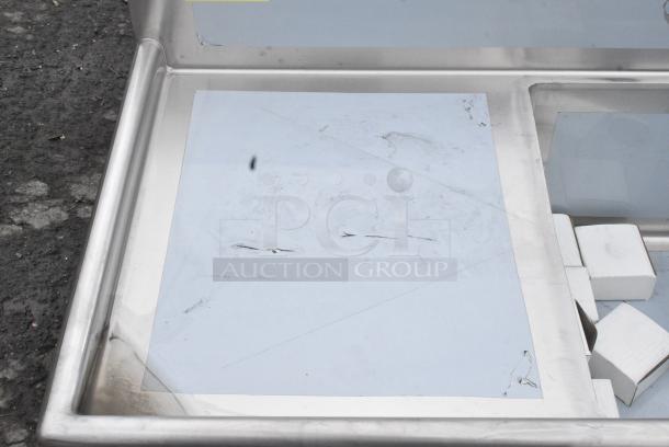 BRAND NEW SCRATCH AND DENT! Regency 600S1242424L Stainless Steel Single Bay Sink w/ Left Side Drain Board. No Legs. - Image 4 of 6