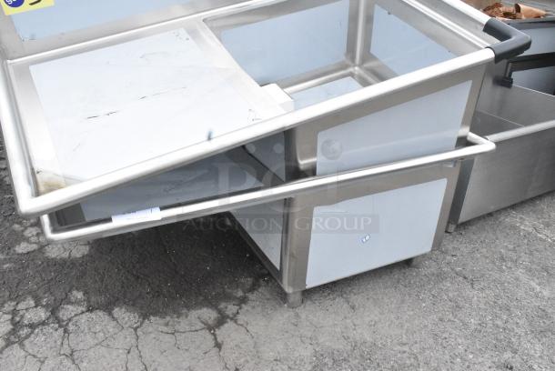BRAND NEW SCRATCH AND DENT! Regency 600S1242424L Stainless Steel Single Bay Sink w/ Left Side Drain Board. No Legs. - Image 4 of 6