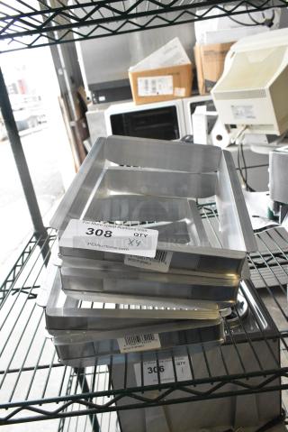 4 BRAND NEW SCRATCH AND DENT! BM327FSPA811 Extender Pans 9.25x12.5x2. 4 Times Your Bid!