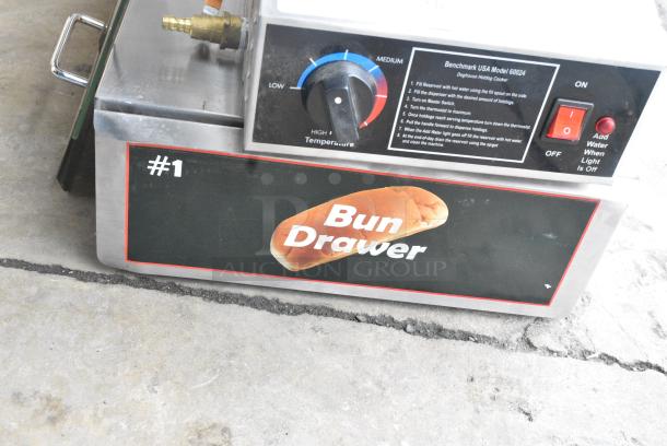 2 Items Including 2024 Benchmark USA 60024 Doghouse 24 Dog / 24 Bun Hot Dog Steamer and Dispenser and Bun Drawer. 2 Times Your Bid! - Image 3 of 15