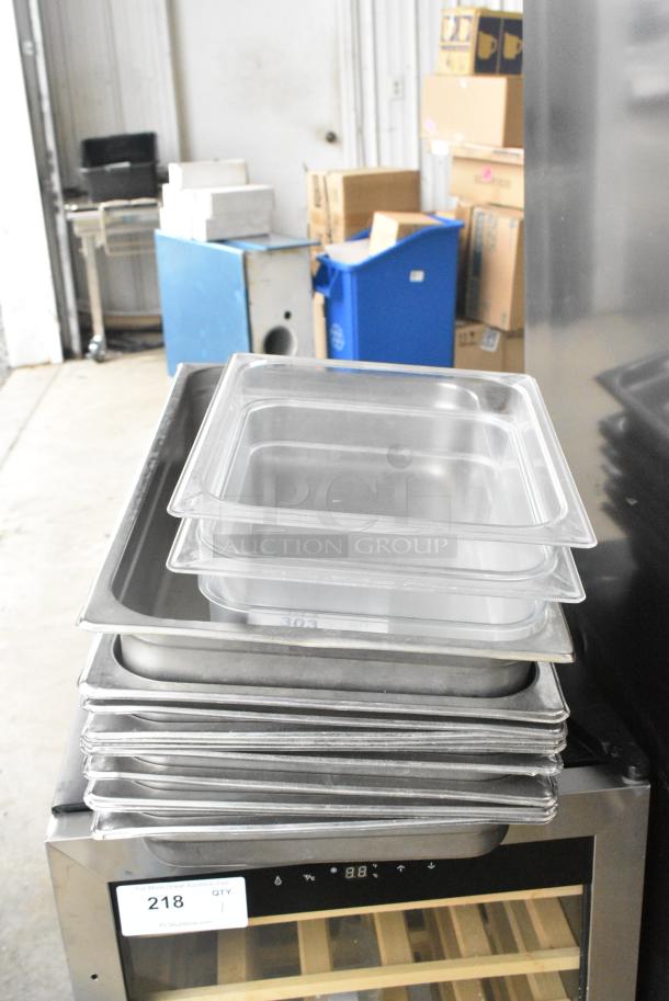 12 Various Items Including Stainless Steel Drop In Bins and Poly Clear Drop In Bins. 12 Times Your Bid! - Image 1 of 4