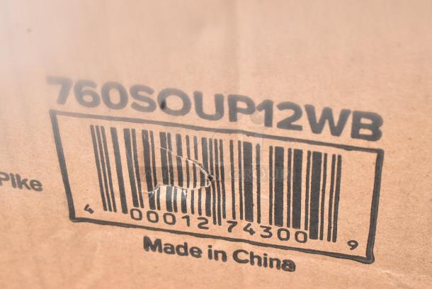 26 BRAND NEW SCRATCH AND DENT! Items Including 347BP9BL Choice 9" Blue Plastic Plate - 500/Case, 612FFL1230 Choice Foil Steam Table Pan Lid - Full Size - 50/Case, 500TW7 Choice 7 oz. Translucent Thin Wall Plastic Cold Cup - 2500/Case, Choice 12 oz. White Double Poly-Coated Paper Food Cup - 1000/Case 760SOUP12WB, 394345XL Noble NexGen Powder-Free Disposable Black Hybrid 3 Mil Thick Gloves - Extra Large - 1000/Case. 26 Times Your Bid! - Image 7 of 11