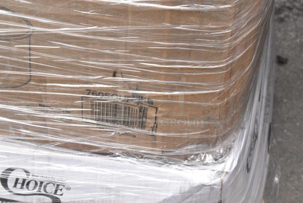 26 BRAND NEW SCRATCH AND DENT! Items Including 347BP9BL Choice 9" Blue Plastic Plate - 500/Case, 612FFL1230 Choice Foil Steam Table Pan Lid - Full Size - 50/Case, 500TW7 Choice 7 oz. Translucent Thin Wall Plastic Cold Cup - 2500/Case, Choice 12 oz. White Double Poly-Coated Paper Food Cup - 1000/Case 760SOUP12WB, 394345XL Noble NexGen Powder-Free Disposable Black Hybrid 3 Mil Thick Gloves - Extra Large - 1000/Case. 26 Times Your Bid! - Image 10 of 11