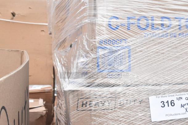 35 BRAND NEW SCRATCH AND DENT! Items Including 394345XL Noble NexGen Powder-Free Disposable Black Hybrid 3 Mil Thick Gloves - Extra Large - 1000/Case, 500CC16 Choice Clear PET Customizable Plastic Cold Cup - 16 oz. - 1000/Case, 612605070 Choice Full Size Foil Steam Table Pan Deep 3 3/8" Depth - Full Size Deep - 50/Case, 395TO993 EcoChoice 9" x 9" x 3" Compostable Sugarcane / Bagasse 3 Compartment Takeout Container - 200/Case, 395RP10 EcoChoice Compostable No PFAS Added Bamboo / Bagasse 10" Plate 3 Compartment - 500/Case, 612509L LID 9" FOIL LAM BOARD 500. 35 Times Your Bid! - Image 4 of 11