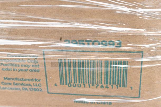 35 BRAND NEW SCRATCH AND DENT! Items Including 394345XL Noble NexGen Powder-Free Disposable Black Hybrid 3 Mil Thick Gloves - Extra Large - 1000/Case, 500CC16 Choice Clear PET Customizable Plastic Cold Cup - 16 oz. - 1000/Case, 612605070 Choice Full Size Foil Steam Table Pan Deep 3 3/8" Depth - Full Size Deep - 50/Case, 395TO993 EcoChoice 9" x 9" x 3" Compostable Sugarcane / Bagasse 3 Compartment Takeout Container - 200/Case, 395RP10 EcoChoice Compostable No PFAS Added Bamboo / Bagasse 10" Plate 3 Compartment - 500/Case, 612509L LID 9" FOIL LAM BOARD 500. 35 Times Your Bid! - Image 9 of 11