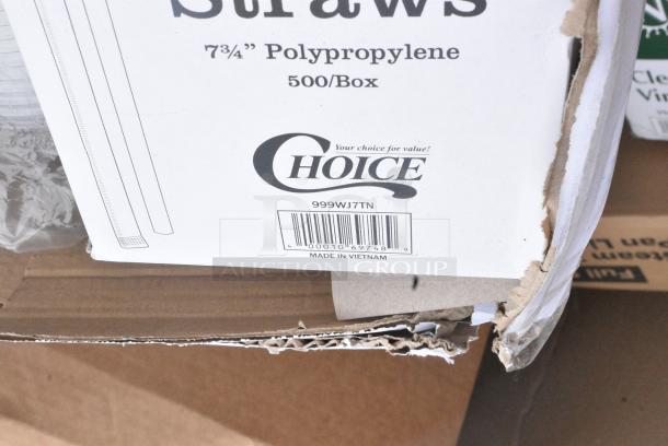 15 BRAND NEW SCRATCH AND DENT! Items Including 999WJ7TN Choice 7 3/4" Jumbo Clear Wrapped Straw - 500/Box, Squeezer. 15 Times Your Bid! - Image 5 of 10