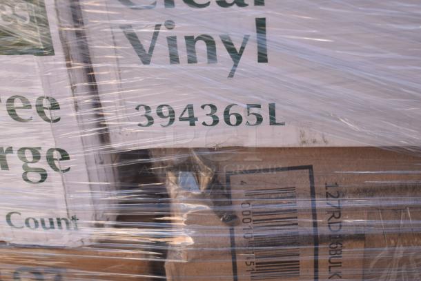 26 BRAND NEW! Boxes Including 394365L Noble Products Powder-Free Disposable Clear Vinyl Gloves for Foodservice - Large - 1000/Case,130BKFKSNSPH Choice Black Heavy Weight Wrapped Polystyrene Plastic Cutlery Pack with Napkin and Salt and Pepper Packets - 500/Case, 129MCR38B Choice 38 oz. Black 7" Round Microwavable Heavy Weight Container with Lid - 150/Case, 395RP09 EcoChoice No PFAS Added Bamboo / Bagasse Blend 9" Plate - 500/Case, 130BKFKSNSPX500 Choice Black Extra Heavy Weight Wrapped Polystyrene Plastic Cutlery Pack with Napkin and Salt and Pepper Packets - 500/Case, BWKTRANSCUP7CT 7 OZ TRANSLUCENT PLASTIC CUP 2500/CS, 127P400C Choice 4 oz. Clear Plastic Souffle Cup / Portion Cup - 2500/Case, 760IC16W Choice 16 oz. White Paper Frozen Yogurt / Soup / Food Cup - 1000/Case. 26 Times Your Bid! - Image 5 of 19