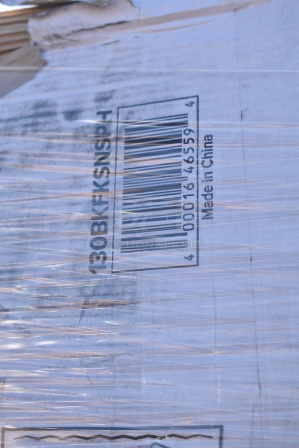 26 BRAND NEW! Boxes Including 394365L Noble Products Powder-Free Disposable Clear Vinyl Gloves for Foodservice - Large - 1000/Case,130BKFKSNSPH Choice Black Heavy Weight Wrapped Polystyrene Plastic Cutlery Pack with Napkin and Salt and Pepper Packets - 500/Case, 129MCR38B Choice 38 oz. Black 7" Round Microwavable Heavy Weight Container with Lid - 150/Case, 395RP09 EcoChoice No PFAS Added Bamboo / Bagasse Blend 9" Plate - 500/Case, 130BKFKSNSPX500 Choice Black Extra Heavy Weight Wrapped Polystyrene Plastic Cutlery Pack with Napkin and Salt and Pepper Packets - 500/Case, BWKTRANSCUP7CT 7 OZ TRANSLUCENT PLASTIC CUP 2500/CS, 127P400C Choice 4 oz. Clear Plastic Souffle Cup / Portion Cup - 2500/Case, 760IC16W Choice 16 oz. White Paper Frozen Yogurt / Soup / Food Cup - 1000/Case. 26 Times Your Bid! - Image 7 of 19