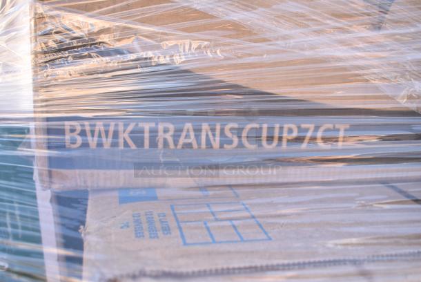 26 BRAND NEW! Boxes Including 394365L Noble Products Powder-Free Disposable Clear Vinyl Gloves for Foodservice - Large - 1000/Case,130BKFKSNSPH Choice Black Heavy Weight Wrapped Polystyrene Plastic Cutlery Pack with Napkin and Salt and Pepper Packets - 500/Case, 129MCR38B Choice 38 oz. Black 7" Round Microwavable Heavy Weight Container with Lid - 150/Case, 395RP09 EcoChoice No PFAS Added Bamboo / Bagasse Blend 9" Plate - 500/Case, 130BKFKSNSPX500 Choice Black Extra Heavy Weight Wrapped Polystyrene Plastic Cutlery Pack with Napkin and Salt and Pepper Packets - 500/Case, BWKTRANSCUP7CT 7 OZ TRANSLUCENT PLASTIC CUP 2500/CS, 127P400C Choice 4 oz. Clear Plastic Souffle Cup / Portion Cup - 2500/Case, 760IC16W Choice 16 oz. White Paper Frozen Yogurt / Soup / Food Cup - 1000/Case. 26 Times Your Bid! - Image 13 of 19