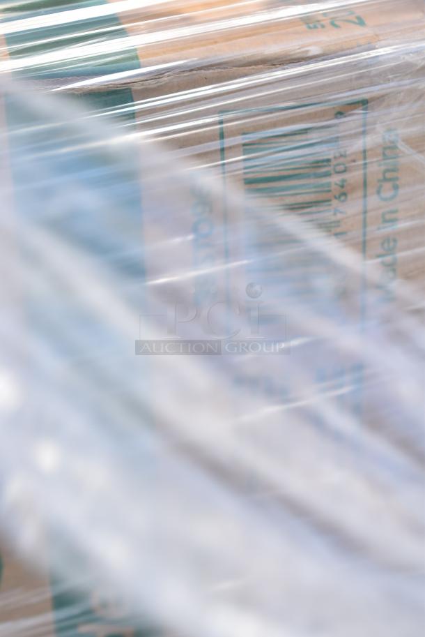 26 BRAND NEW! Boxes Including 394365L Noble Products Powder-Free Disposable Clear Vinyl Gloves for Foodservice - Large - 1000/Case,130BKFKSNSPH Choice Black Heavy Weight Wrapped Polystyrene Plastic Cutlery Pack with Napkin and Salt and Pepper Packets - 500/Case, 129MCR38B Choice 38 oz. Black 7" Round Microwavable Heavy Weight Container with Lid - 150/Case, 395RP09 EcoChoice No PFAS Added Bamboo / Bagasse Blend 9" Plate - 500/Case, 130BKFKSNSPX500 Choice Black Extra Heavy Weight Wrapped Polystyrene Plastic Cutlery Pack with Napkin and Salt and Pepper Packets - 500/Case, BWKTRANSCUP7CT 7 OZ TRANSLUCENT PLASTIC CUP 2500/CS, 127P400C Choice 4 oz. Clear Plastic Souffle Cup / Portion Cup - 2500/Case, 760IC16W Choice 16 oz. White Paper Frozen Yogurt / Soup / Food Cup - 1000/Case. 26 Times Your Bid! - Image 18 of 19