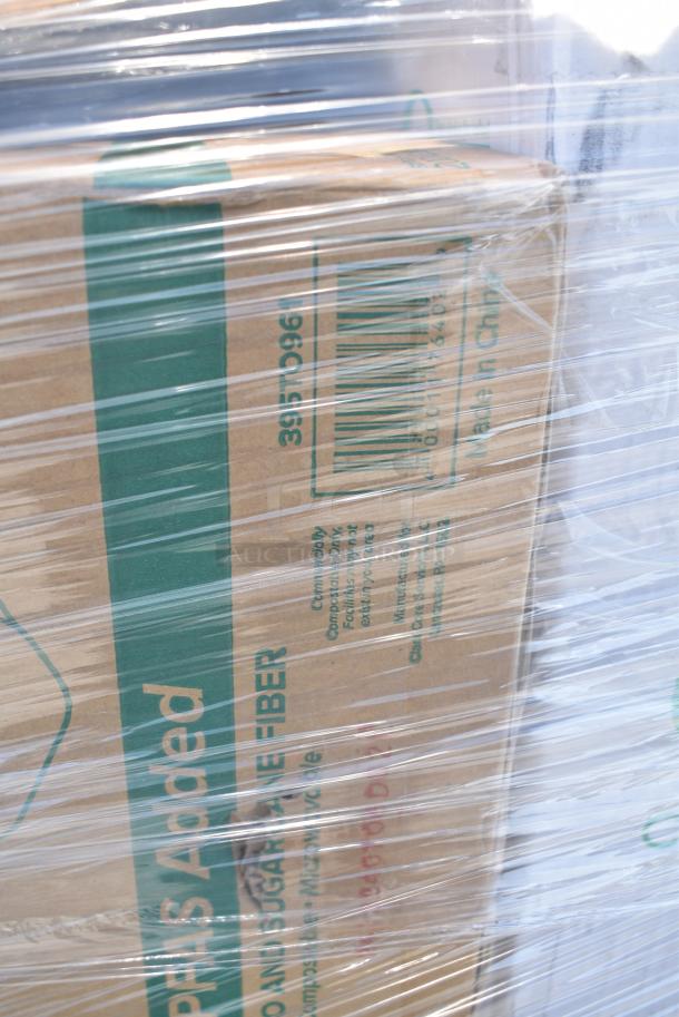 26 BRAND NEW! Boxes Including 394365L Noble Products Powder-Free Disposable Clear Vinyl Gloves for Foodservice - Large - 1000/Case,130BKFKSNSPH Choice Black Heavy Weight Wrapped Polystyrene Plastic Cutlery Pack with Napkin and Salt and Pepper Packets - 500/Case, 129MCR38B Choice 38 oz. Black 7" Round Microwavable Heavy Weight Container with Lid - 150/Case, 395RP09 EcoChoice No PFAS Added Bamboo / Bagasse Blend 9" Plate - 500/Case, 130BKFKSNSPX500 Choice Black Extra Heavy Weight Wrapped Polystyrene Plastic Cutlery Pack with Napkin and Salt and Pepper Packets - 500/Case, BWKTRANSCUP7CT 7 OZ TRANSLUCENT PLASTIC CUP 2500/CS, 127P400C Choice 4 oz. Clear Plastic Souffle Cup / Portion Cup - 2500/Case, 760IC16W Choice 16 oz. White Paper Frozen Yogurt / Soup / Food Cup - 1000/Case. 26 Times Your Bid! - Image 19 of 19