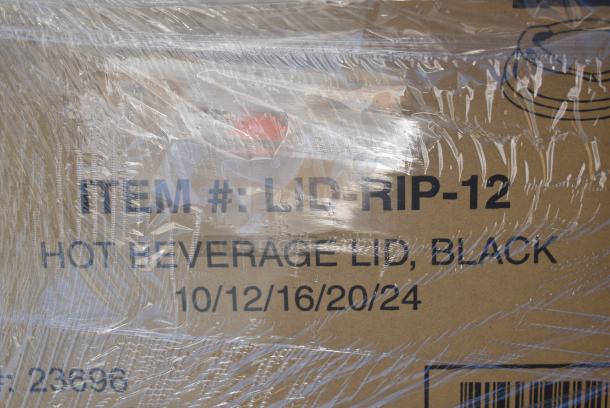 28 BRAND NEW! Boxes Including 760SOUP16WB Choice 16 oz. White Double Poly-Coated Paper Food Cup - 500/Case, 500L1020B Choice Black Hot Paper Cup Travel Lid for 10-24 oz. Standard Cups and 8 oz. Squat Cups - 1000/Case, 500CC16 Choice Clear PET Customizable Plastic Cold Cup - 16 oz. - 1000/Case, 130IC20DSP1M Choice 20 lb. Clear Plastic Drawstring Ice Bag with Ice Print - 250/Case, 433NHT003 Choice 1/5 Large Size White Unprinted Medium-Duty T-Shirt Bag - 500/Case, 612FS4316 Choice Half Size Heavy-Duty Foil Steam Table Pan Extra-Deep 4 3/16" Depth - 100/Case, Dart 205HT1 White Foam Take Out Container with Perforated Hinged Lid 9" x 6" x 3" - 200/Case. 28 Times Your Bid! - Image 8 of 19
