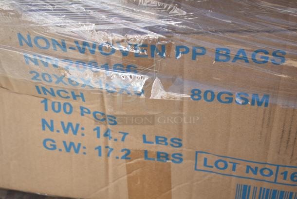 28 BRAND NEW! Boxes Including 760SOUP16WB Choice 16 oz. White Double Poly-Coated Paper Food Cup - 500/Case, 500L1020B Choice Black Hot Paper Cup Travel Lid for 10-24 oz. Standard Cups and 8 oz. Squat Cups - 1000/Case, 500CC16 Choice Clear PET Customizable Plastic Cold Cup - 16 oz. - 1000/Case, 130IC20DSP1M Choice 20 lb. Clear Plastic Drawstring Ice Bag with Ice Print - 250/Case, 433NHT003 Choice 1/5 Large Size White Unprinted Medium-Duty T-Shirt Bag - 500/Case, 612FS4316 Choice Half Size Heavy-Duty Foil Steam Table Pan Extra-Deep 4 3/16" Depth - 100/Case, Dart 205HT1 White Foam Take Out Container with Perforated Hinged Lid 9" x 6" x 3" - 200/Case. 28 Times Your Bid! - Image 14 of 19