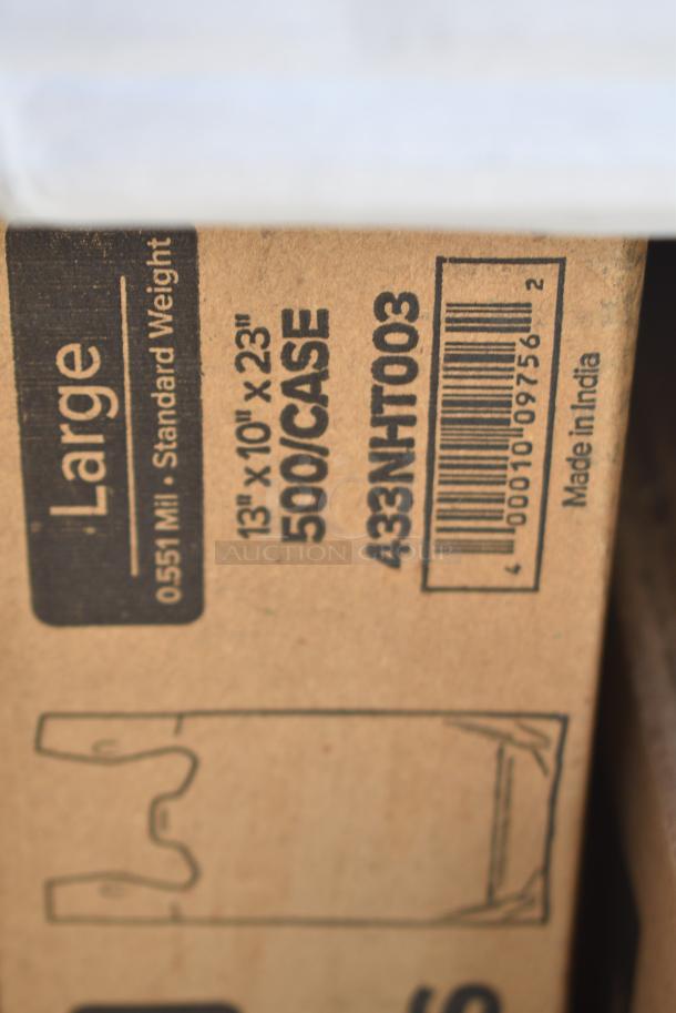 28 BRAND NEW! Boxes Including 760SOUP16WB Choice 16 oz. White Double Poly-Coated Paper Food Cup - 500/Case, 500L1020B Choice Black Hot Paper Cup Travel Lid for 10-24 oz. Standard Cups and 8 oz. Squat Cups - 1000/Case, 500CC16 Choice Clear PET Customizable Plastic Cold Cup - 16 oz. - 1000/Case, 130IC20DSP1M Choice 20 lb. Clear Plastic Drawstring Ice Bag with Ice Print - 250/Case, 433NHT003 Choice 1/5 Large Size White Unprinted Medium-Duty T-Shirt Bag - 500/Case, 612FS4316 Choice Half Size Heavy-Duty Foil Steam Table Pan Extra-Deep 4 3/16" Depth - 100/Case, Dart 205HT1 White Foam Take Out Container with Perforated Hinged Lid 9" x 6" x 3" - 200/Case. 28 Times Your Bid! - Image 16 of 19