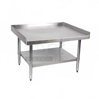 BRAND NEW SCRATCH AND DENT! Regency 600ES2448G 24" x 48" 16-Gauge Stainless Steel Equipment Stand with Galvanized Undershelf. May Be Missing Pieces.