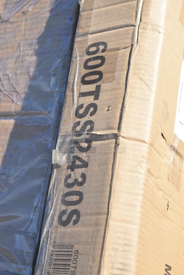 BRAND NEW SCRATCH AND DENT! Regency 600TSS2430S Spec Line 24" x 30" 14 Gauge Stainless Steel Commercial Work Table with Undershelf. May Be Missing Pieces. - Image 3 of 3