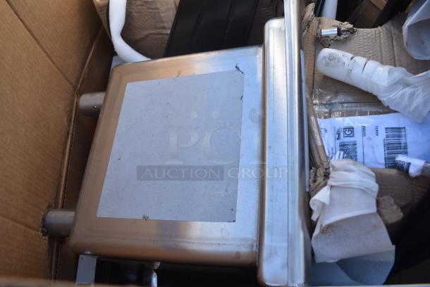 8 BRAND NEW! Boxes Including 750UMB41018 Waterloo 10" x 14" x 10" 18 Gauge Stainless Steel Four Compartment Undermount Sink, Black Tolix Style Chair, Black Metal Bar Height Chairs. 8 Times Your Bid! - Image 9 of 10