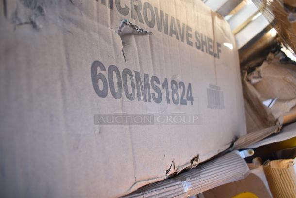 BRAND NEW SCRATCH AND DENT! Regency 600MS1824 24" x 18" Stainless Steel Microwave Shelf. May Be Missing Pieces. - Image 2 of 2