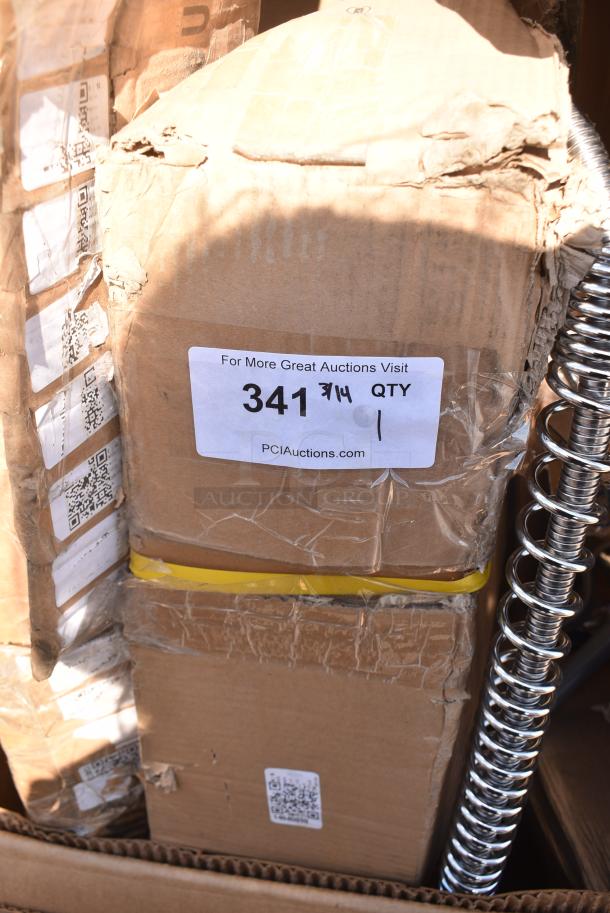 BRAND NEW SCRATCH AND DENT! Regency 600TB1848G 18" x 48" 18-Gauge 304 Stainless Steel Commercial Work Table with 4" Backsplash and Galvanized Undershelf. May Be Missing Pieces. - Image 1 of 2