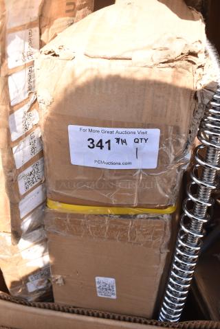 BRAND NEW SCRATCH AND DENT! Regency 600TB1848G 18" x 48" 18-Gauge 304 Stainless Steel Commercial Work Table with 4" Backsplash and Galvanized Undershelf. May Be Missing Pieces.