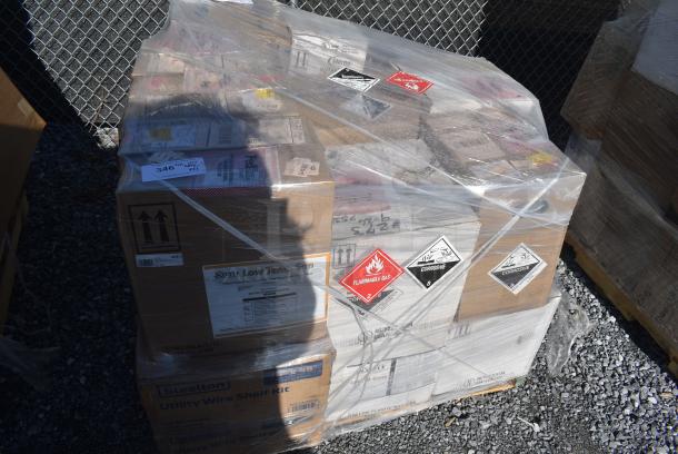 21 BRAND NEW! Items Including 465C1448KE5 Steelton 14" x 48" NSF Chrome 5-Shelf Kit with 72" Posts, 147LIMEBGONE1G Noble Chemical 1 Gallon / 128 oz. Lime-B-Gone Concentrated Delimer / Descaler - 4/Case. Chlorinated Sanitizer. 21 Times Your Bid! - Image 1 of 8