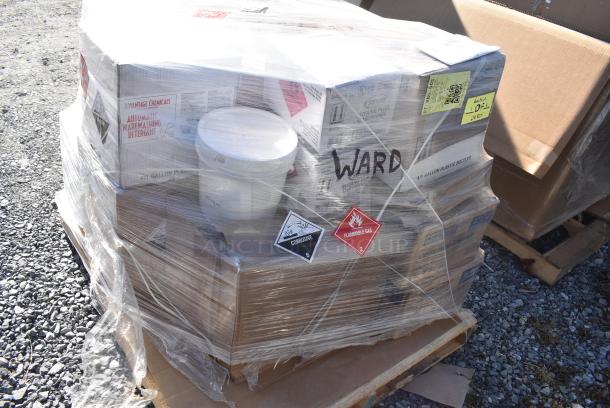 21 BRAND NEW! Items Including 465C1448KE5 Steelton 14" x 48" NSF Chrome 5-Shelf Kit with 72" Posts, 147LIMEBGONE1G Noble Chemical 1 Gallon / 128 oz. Lime-B-Gone Concentrated Delimer / Descaler - 4/Case. Chlorinated Sanitizer. 21 Times Your Bid! - Image 3 of 8