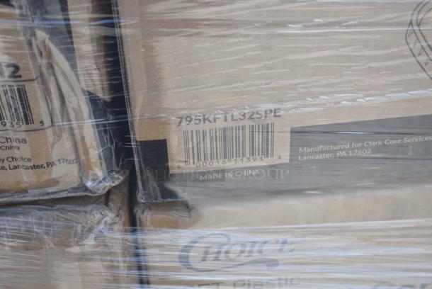 27 BRAND NEW! Items Including Four 795KFTL32SPE Choice 16-32 oz. Rectangular PET Take-Out Lid - 300/Case, Two 500CC12 Choice Clear PET Customizable Plastic Cold Cup - 12 oz. - 1000/Case, 5002TPJPREM Lavex Premium 2-Ply 720' Universal Jumbo Toilet Paper Roll with 9" Diameter - 12/Case, 50016C Choice 16 oz. Coffee Print Poly Paper Hot Cup - 1000/Case, 795KFTL32SPE Choice 16-32 oz. Rectangular PET Take-Out Lid - 300/Case, 500CC10 Choice 10 oz. Clear PET Plastic Cold Cup - 1000/Case,129MCS24B Choice 24 oz. Black Rectangular Microwavable Heavy Weight Container with Lid 8" x 5 1/4" x 2" - 150/Case. 27 Times Your Bid! - Image 11 of 12