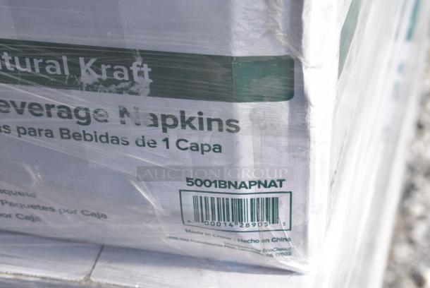 32 BRAND NEW! Items Including Two 500MFTN Lavex Natural Brown Kraft M-Fold (Multifold) Towel - 4000/Case, Four 5001BNAPNAT EcoChoice 1-Ply Natural Kraft Beverage / Cocktail Napkin - 4000/Case, 182RRF14 Choice 10" x 14" Plastic Food Bag On A Roll - 1000/Case, 5002CPTE Lavex 2-Ply White Center Pull Paper Towel 510' Roll - 6/Case, 760FF12 Choice 12 oz. French Fry Cup - 1000/Case, 433HSLCPIE Choice Clear Hinged Slice Container with Lid. 32 Times Your Bid! - Image 12 of 15