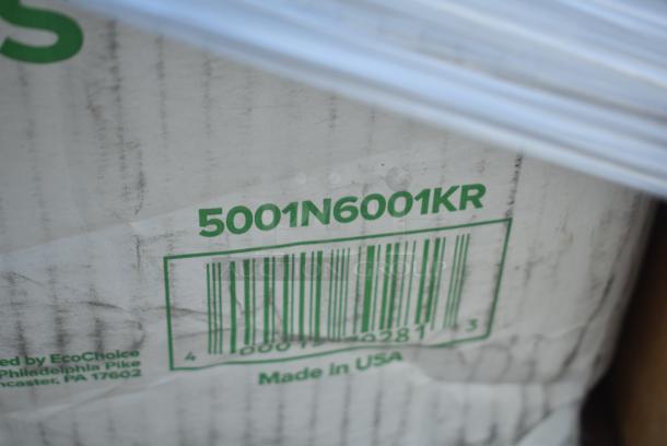 26 BRAND NEW! Items Including 500L1020W Choice White Hot Paper Cup Travel Lid for 10-24 oz. Standard Cups and 8 oz. Squat Cups - 1000/Case, 500CC16 Choice Clear PET Customizable Plastic Cold Cup - 16 oz. - 1000/Case, 5001N6001KR EcoChoice 10" x 12" Natural Kraft 1/4 Fold Luncheon Napkin - 6000/Case, 43318TRBU Choice 18" x 700' 40 lb. Premium White True Butcher Paper Roll, 130BKNIFEWP Choice 6 1/2" Individually Wrapped Medium Weight Black Polypropylene Plastic Knife - 1000/Case, 129MCS38B Choice 38 oz. Black Rectangular Microwavable Heavy Weight Container with Lid 8 3/4" x 6 1/4" x 2" - 150/Case. 26 Times Your Bid! - Image 7 of 15